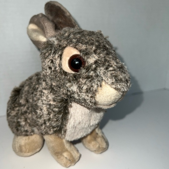 Other - Wild Republic K&M 8" Realistic Wild Rabbit Bunny Hare Plush Stuffed Animal